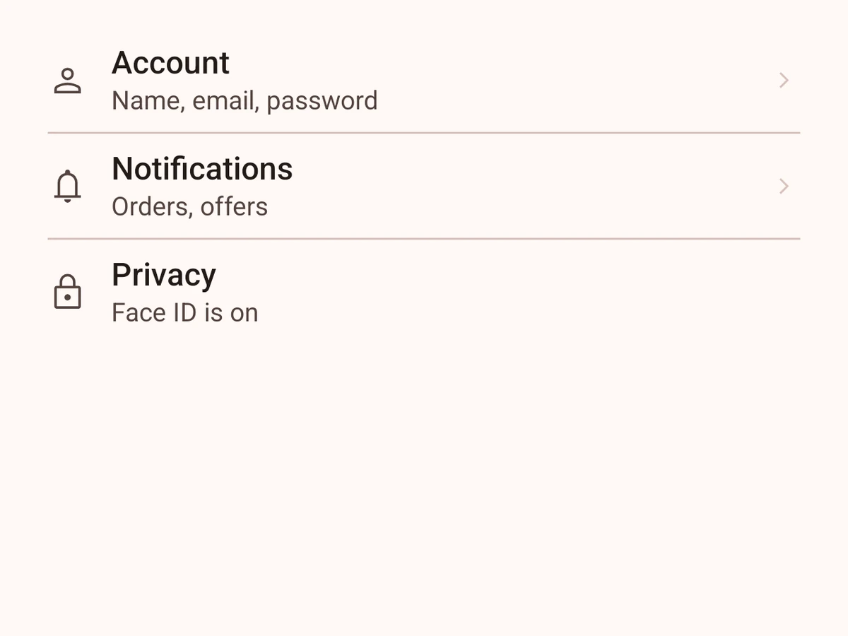 List on Android