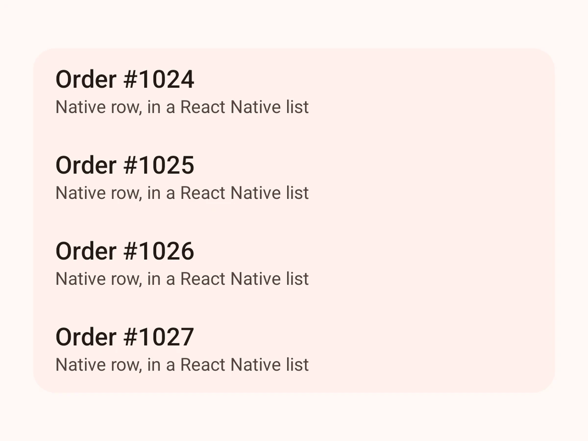RnFlatList on Android