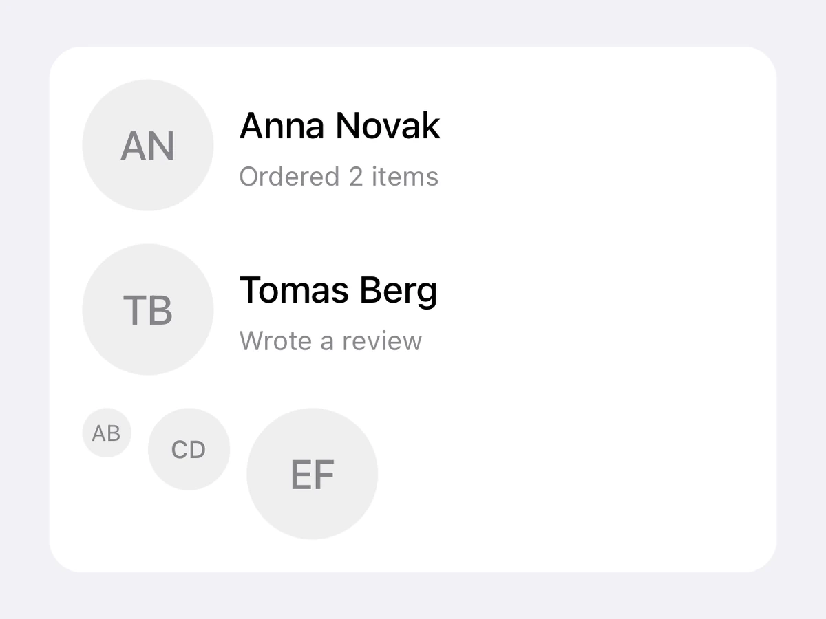 Avatar on iOS