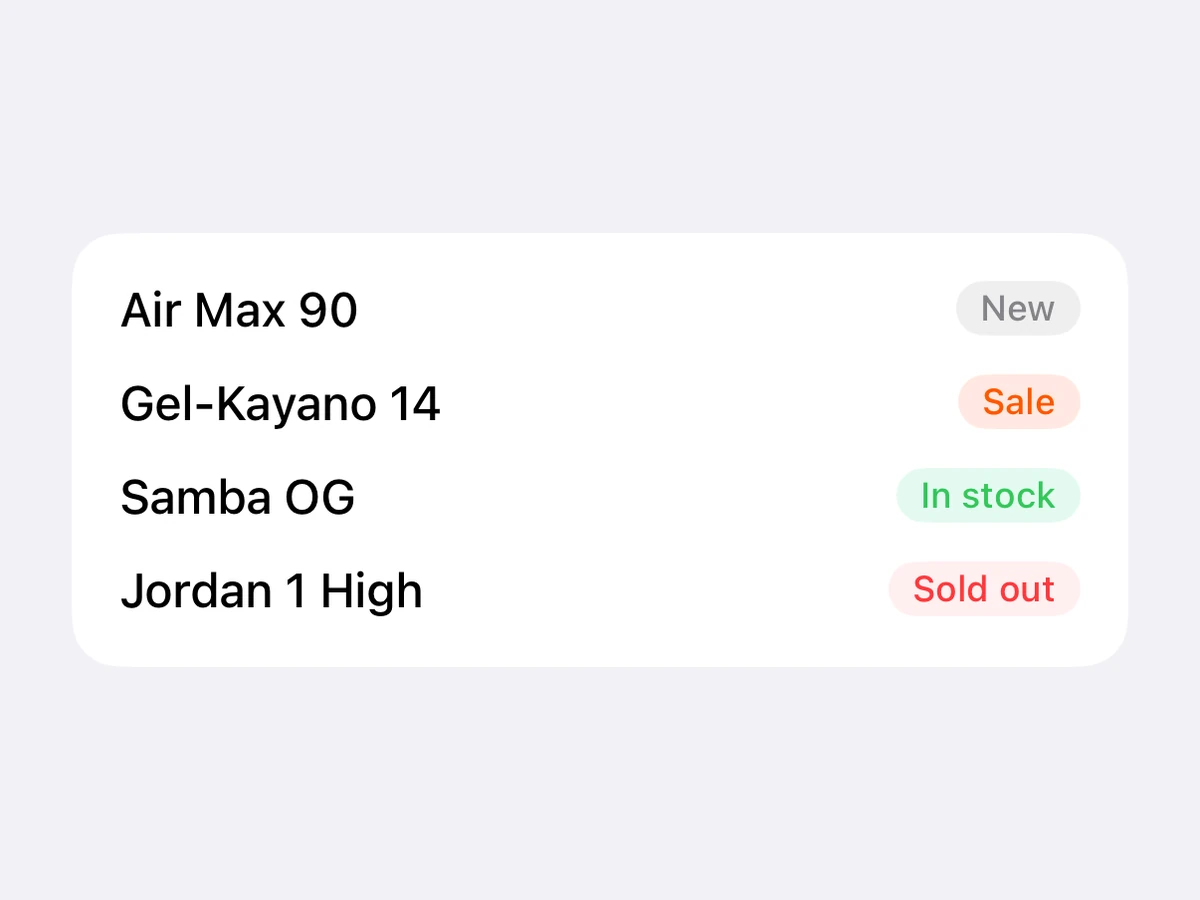 Badge on iOS