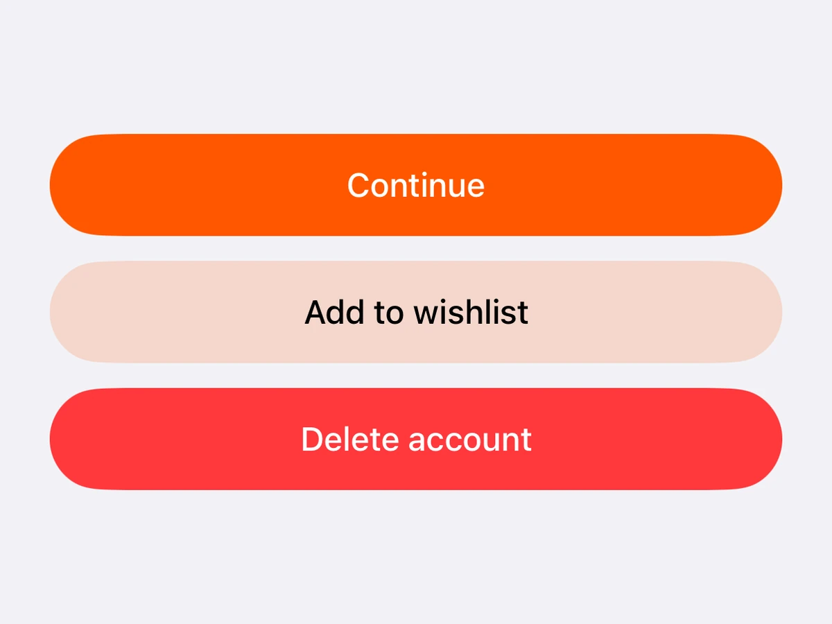 Button on iOS
