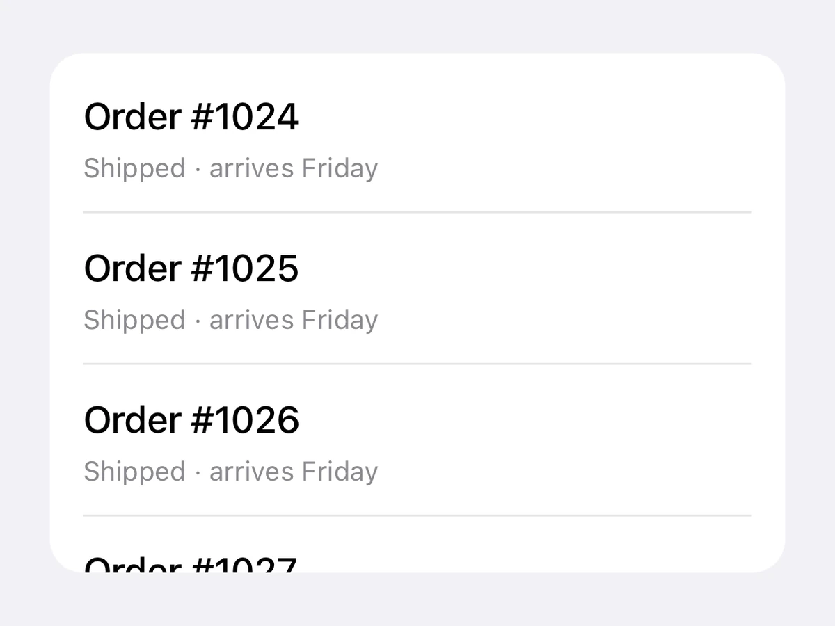 RnScrollView on iOS